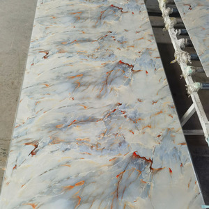 Foglio di marmo personalizzato PVC per decorazione della parete di qualità di plastica 3mm spessore rivestimento della parete pannello prezzo competitivo - Product Image 4