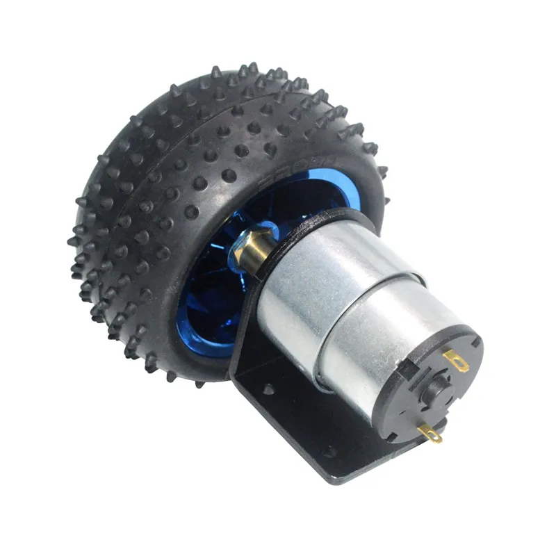 37mm 85/65mm yüksek tork motor ve tekerlek kiti 12V 24V eksantrik mili dişli motorlar 7RPM -1590RPM 2 faz sinyal