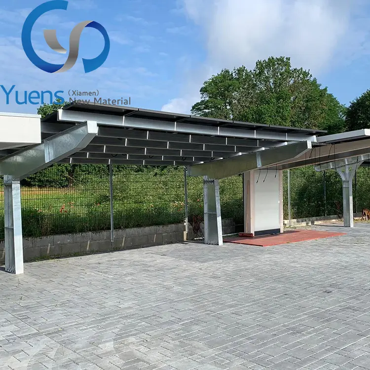 2023 Nieuwe Ontwerp T-Frame Carbon Staal Solar Montage Carport