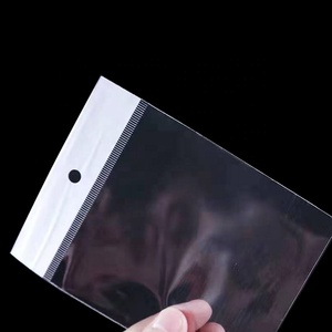 定制印刷商标透明自粘塑料包装Opp头袋透明小包装袋 - Product Image 6