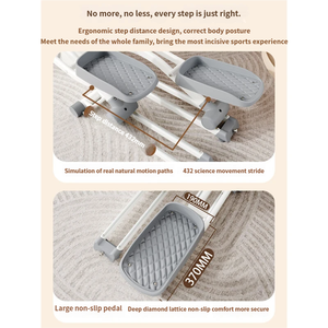 Máy tập thể dục elip gấp gọn màu trắng thiết kế mới năm 2025 với hệ thống phanh từ tính, máy tập thể dục di động - Product Image 4