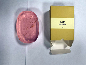 OEM özel etiket el yapımı sabun organik 24K altın l-glutatyon kollajen yüz vücut sabun güller aydınlatma beyazlatma sabunu