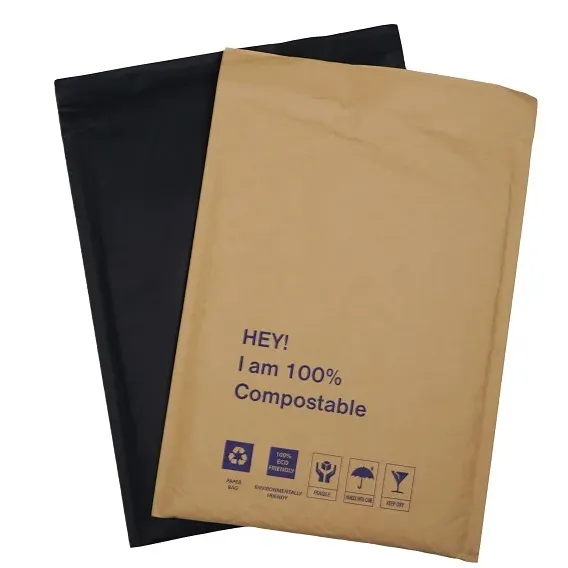 Bolsa de papel Kraft marrón con cremallera reciclable respetuosa con el medio ambiente impresa personalizada