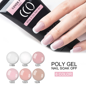 Poli tırnak jeli Set LED lambası hızlı uzatma tırnak kiti jel yapı poli jel seti çivi için araç kiti - Product Image 5