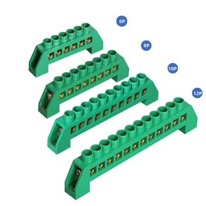 XP0609K-6P Rail <strong>Type</strong> Brass Earth <strong>Terminal</strong> <strong>Block</strong> 8P 10P Screw <strong>Fixed</strong> Bridge <strong>Type</strong> <strong>Terminal</strong> <strong>Blocks</strong> - Product Image 4