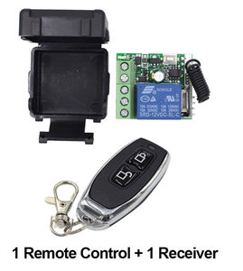 Mini 1CH Relais Empfänger modul Universal Wireless 433 MHz HF-Sender Fernbedienung Kunststoff Metall Lerncode DC 12V