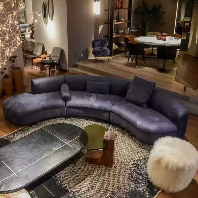 AJJ-YS081 canapé multi-places en tissu nordique moderne italien minimaliste de luxe pour salon et hôtel