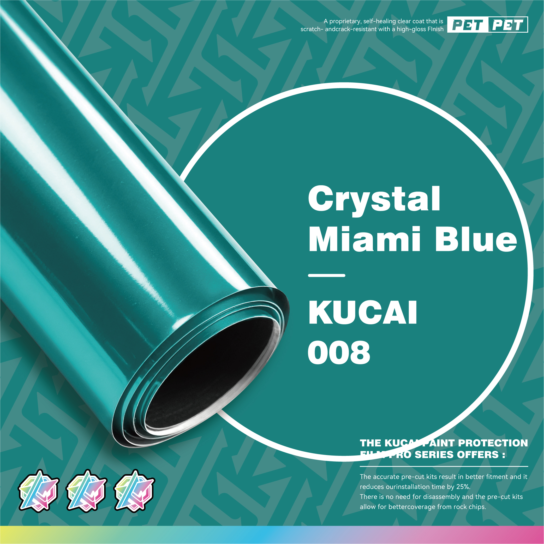 Cristal Miami Bleu