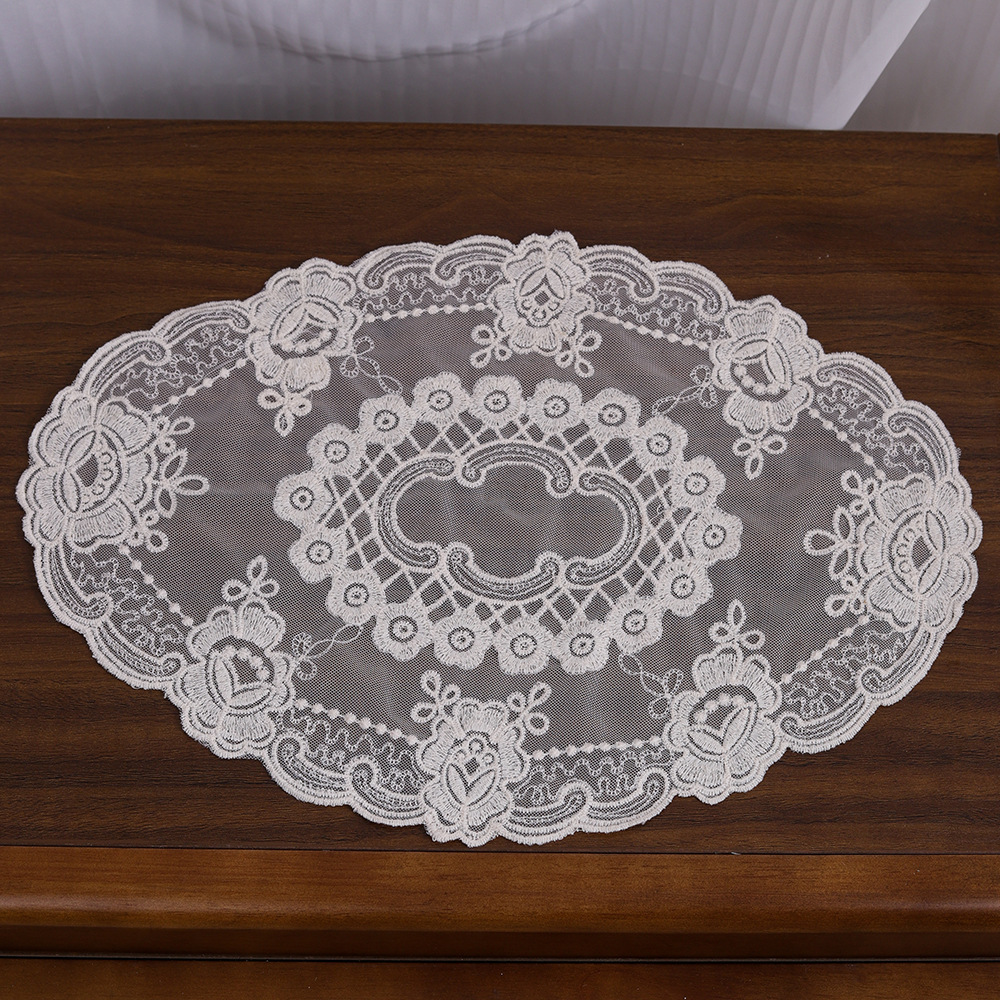 Cojín de encaje ovalado tamaño grande 29*45cm
