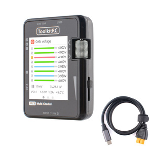 ToolkitRC MC8 Mini Size Cell Checker 32 Bit Battery Multi-Checker <strong>PWM</strong> <strong>Output</strong> PPM SBUS Readout With <strong>USB</strong>-C Fast <strong>Charging</strong> - Product Image 1