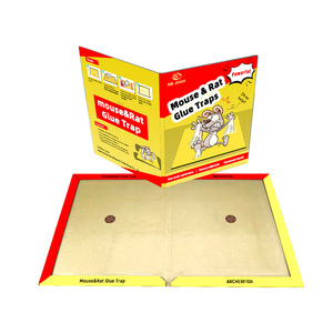 Toptan fare yakalayıcı ped kağıt sıçan yapışkan tuzak kitap tutkal kurulu fareler sticker kemirgen itici fare tutkal tuzağı - Product Image 5