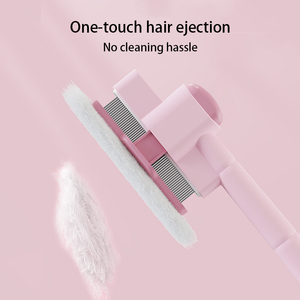 Chất Lượng Cao Đáng Tin Cậy Phổ Biến Vật Nuôi Tự Làm Sạch Lược Thoải Mái Xử Lý Mềm Xách Tay Tóc Loại Bỏ Lược Cho Chó Dễ Thương Nhỏ - Product Image 3