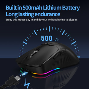 Mouse da gioco senza fili ricaricabile 7 pulsanti programmabile sensore 3395 26000DPI 2.4Ghz 8K Dongle per pc Gaming gamer per computer - Product Image 6