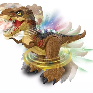Yeni ışıklar müzik simülasyon 2.4G kol saati uzaktan kumanda 360 dönen yürüyüş t-rex RC sprey dinozor Robot oyuncaklar için çocuklar - Product Image 2