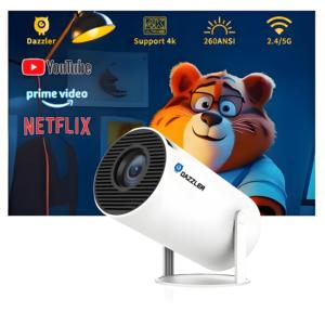 Dazzler sıcak satış hy300pro android 4k akıllı projektör ev sinema video projektör cep telefonu on-the-go eğlence için