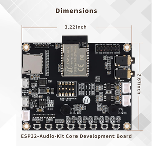 ESP32-Audio-Kit scheda di sviluppo Audio ESP32 ESP32-Aduio-Kit modulo Wireless Dual-core ESP32-A1S 8M da seriale a WiFi - Product Image 3
