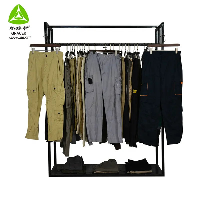 Pantalon cargo d'occasion pour adultes Vêtements longs d'occasion en balles Vêtements d'occasion d'Allemagne