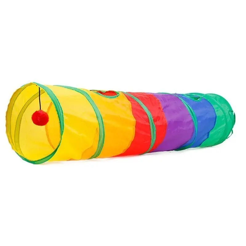 Cat Tunnel Tube Foldable Cat Toys Kitty Training Interactive Fun Toy Tunnel Bored for Puppy Kitten Pet Supplies Cat Accessories