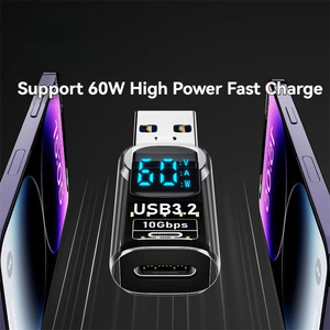 จอแสดงผลดิจิตอลอะแดปเตอร์ USB3.2เป็น Type C ชาร์จได้อย่างรวดเร็วตัวแปลงการถ่ายโอนข้อมูลตัวผู้ไปยังตัวเมียอะแดปเตอร์ USB สำหรับพีซีแล็ปท็อป - Product Image 5