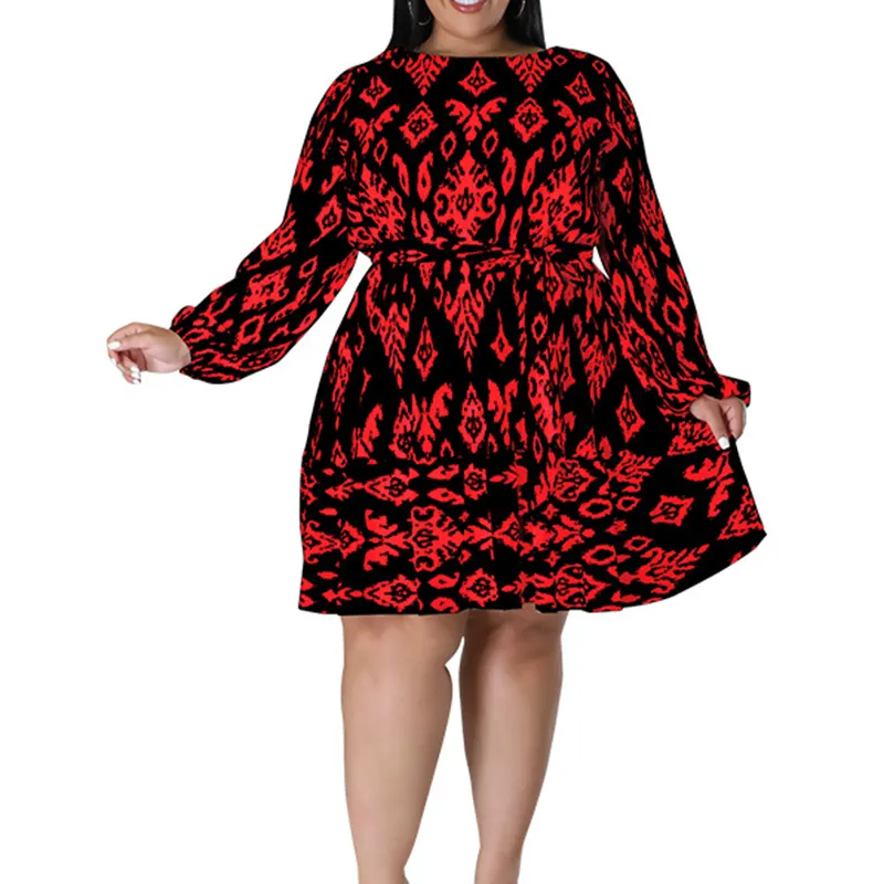 European and American Spring 2019 cheapest, plus size women clothing dress Oversized Long Dress/
