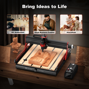 TWOTREES 6050 Aluminum Portable 600*500mm Engraving Size 4 Axis <strong>Cnc</strong> <strong>Router</strong> Machine <strong>Atc</strong> <strong>with</strong> <strong>Linear</strong> Guide Rail 500W Spindle - Product Image 5