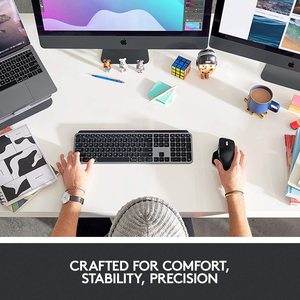 Logitech-teclado inalámbrico iluminado para Mac, teclas MX avanzadas, color azul, USB - Product Image 5