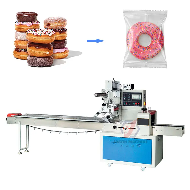 Автоматическая простая в эксплуатации и высококачественная машина для упаковки хлеба пончиков