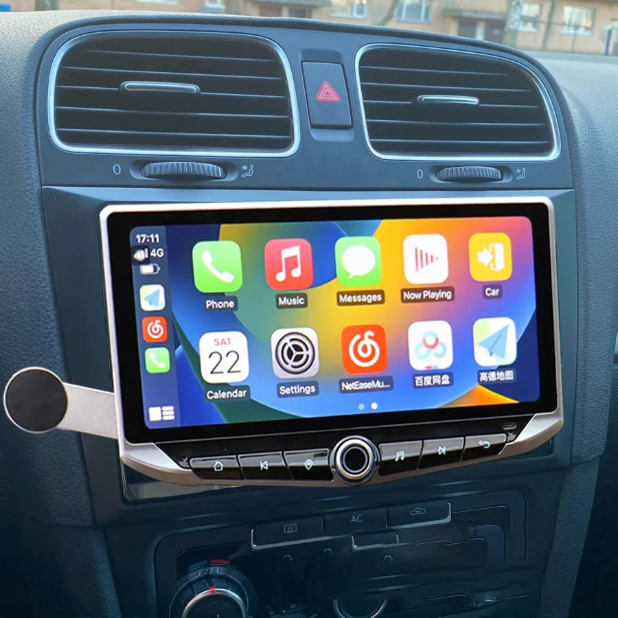 10.88 "Android 13 Qled Tela Carplay Para Volkswagen Golf 6 2008 2016 Car Radio Multimedia Video Player GPS Stereo DSP Unidade Principal