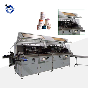 Hochwertige 2-farbige automatische Siebdruckermaschine für Plastikbehälter mit Be- und Entladung von Farbseiden-Seidendrucker - Product Image 3