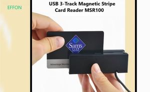 MSR100 strisciare magnetico lettore di carte di credito 3 tracce Hi/Lo raccoglitore di dati USB Msr lettore di schede a strisce per POS controllo di accesso ID - Product Image 2