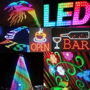 12 В WS2811 Светодиодная Пиксельная строка Lights1000 ламп на строку индивидуально Адресуемая программируемая RGB Пиксельная подсветка для праздника - Product Image 6