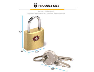 Yüksek kaliteli TSA bakır ped kilit ana tuş kilidi - Product Image 6