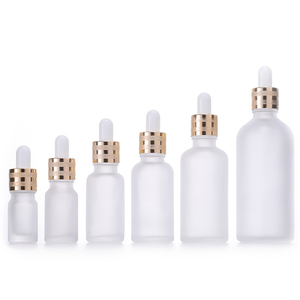 <strong>Empty</strong> Cuticle Oil Body Oil Container <strong>5ml</strong> <strong>10ml</strong> 15ml <strong>20ml</strong> <strong>30ml</strong> 50ml 100ml Frosted Glass Serum Dropper <strong>Bottle</strong> With Golden Sand Top - Product Image 6
