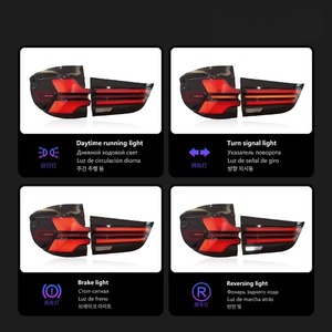 X5f15 משדרג אור עבור bmw f15 2014-2018 אחורי שדרוג מנורות g05 סוג הוביל אות סיבוב דינמי אור שינוי