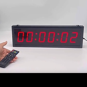 Zx 2.3 Inch 6 Chữ Số Led Trường Đồng Hồ Kỹ Thuật Số Lớp Học Hẹn Giờ Không Dây IR Điều Khiển Từ Xa 12H/24H Thời Gian Hiển Thị Phòng Tập Thể Dục Thể Thao Hẹn Giờ - Product Image 4