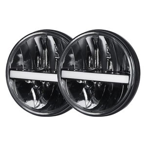 LOYO 7 Inch <strong>Led</strong> Round Headlight Projector Headlamp Hi Low Sealed Beam <strong>30Watts</strong> <strong>Led</strong> Headlamp Replacement for Jeep JK - Product Image 1