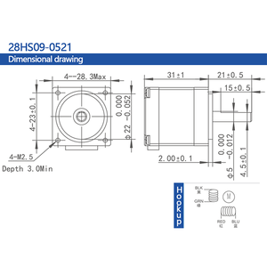 Hochwertiger DC Hybrid 28 Micro-Schrittmotor mit offenem Regelkreis Hochpräziser, hochwertiger Schrittmotor mit offenem Regelkreis