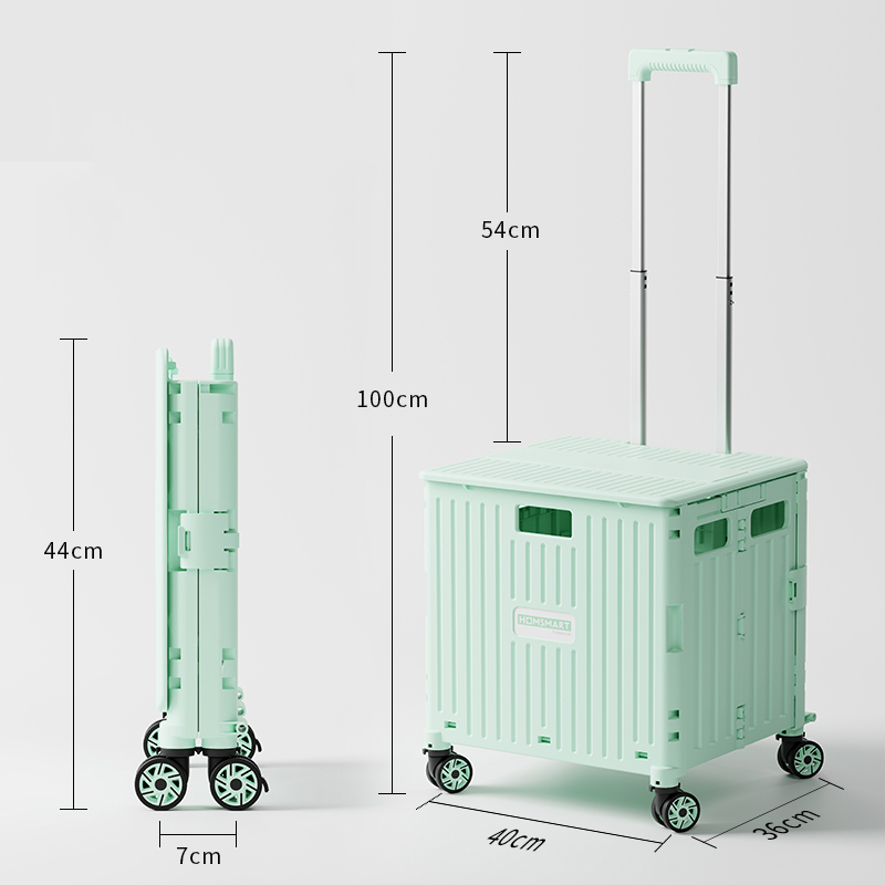60L Green with Universal Wheel