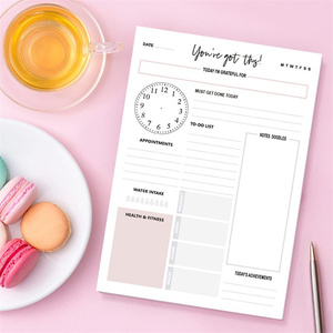 Bloc de notas de papel de hojas sueltas de negocios de Oficina impreso personalizado para planificador de horarios de objetivos diarios y notas de lista de tareas pendientes - Product Image 2
