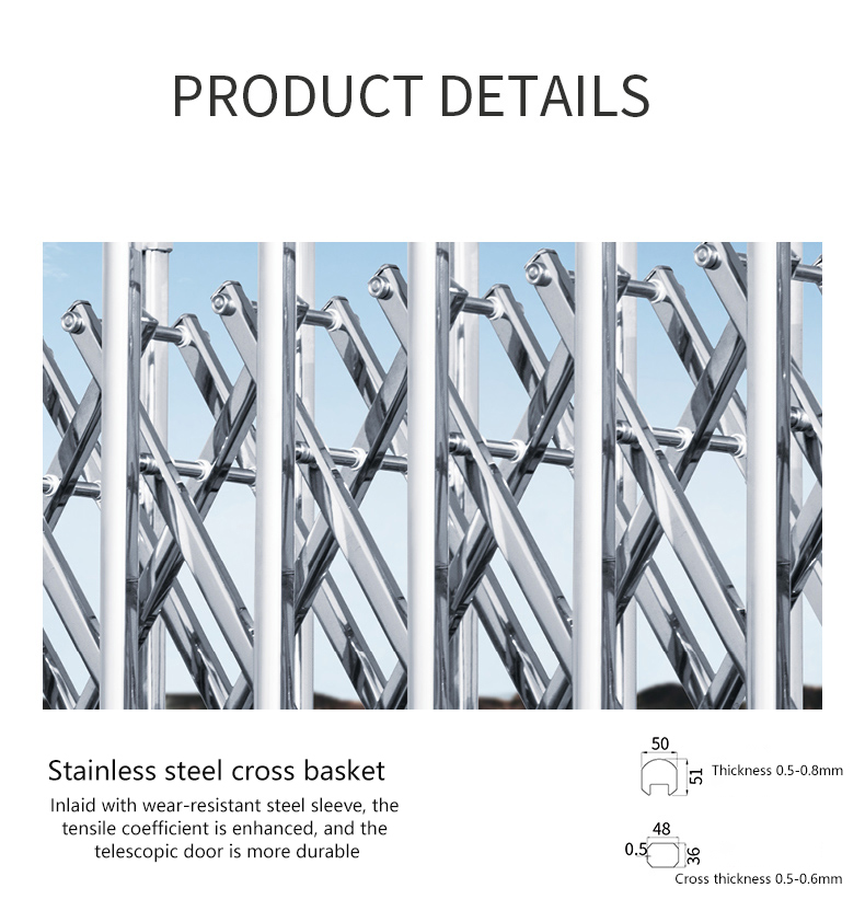 New Design Unique Automatic Electrical Operated Retractable Gate