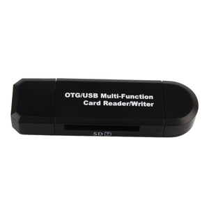 多合一微型USB OTG至USB 2.0适配器，带SD TF读卡器外部安装，适用于安卓手机和笔记本电脑 - Product Image 2