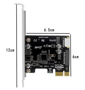 PCIE USB 3.0 Card PCI Expree to <strong>Type</strong>-E USB3 19P Expansion Card Super Speed 5Gbps <strong>Type</strong> C Controller Adapter - Product Image 4
