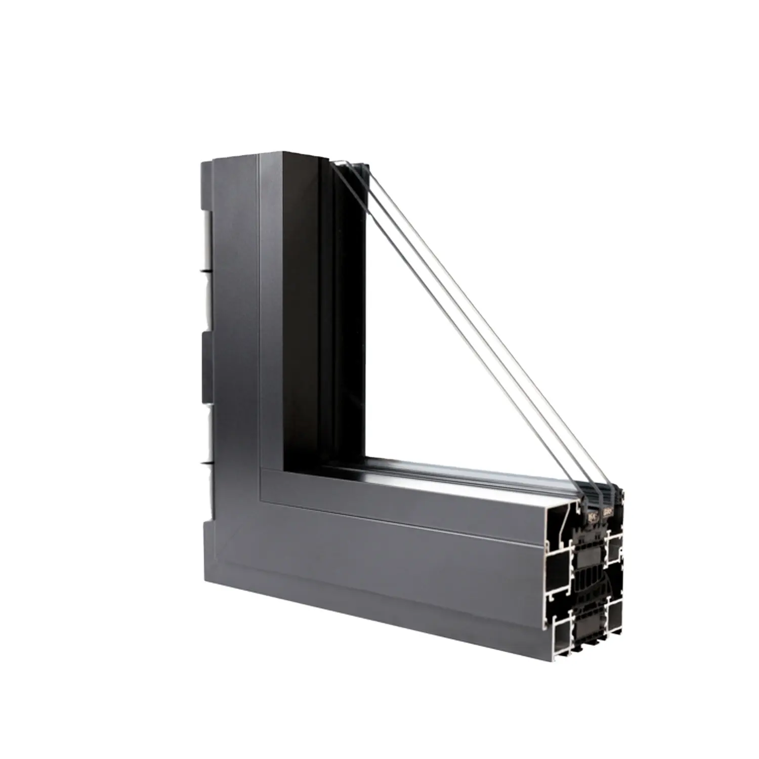 Profilé en aluminium durable Profilé de fenêtre en aluminium Profilé de porte en aluminium