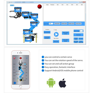 Hiwonder LeArm STEM Bildung Lernen Programmierung Roboterarm AI 6DOF DIY Roboterarm Kit mit detaillierten Tutorials und Quelle