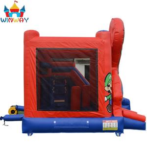 ماريو قابل للنفخ منزل نطاط مع زحليقة كومبو هزلية ترتد القفز القلعة حر مخصص شعار ألعاب الأطفال لمدة 5 سنوات سهلة الإعداد - Product Image 3
