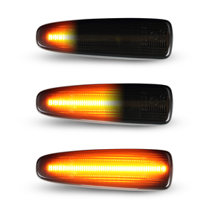 クリア/スモークレンズ 三菱 ランサー/アウトランダー適用 シーケンシャル流れる<span class=keywords><strong>LED</strong></span>サイドマーカーウインカー <span class=keywords><strong>LED</strong></span>ターンシグナルライト カンバスデザイン