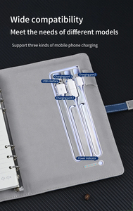 Business Gift Fingerprint <strong>Lock</strong> Wireless Charging <strong>Notebook</strong> Mobile Power <strong>Notepad</strong> <strong>With</strong> U Disk Loose Page Book Business Gift Set - Product Image 4