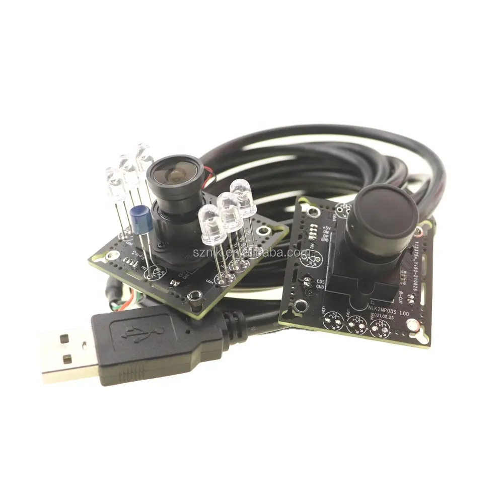 1080P Wdr Mic Hardware Beveiliging Infrarood H.264 Usb Camera Module Met Ir-Cut En IR-LED