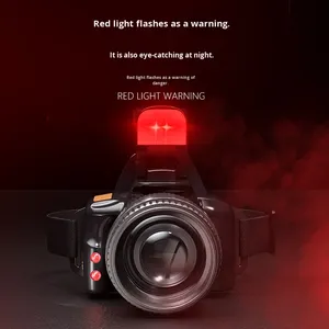 Không thấm nước Led Đèn Pha siêu sáng COB 3-chế độ Trọng lượng nhẹ Dây đeo nhựa xách tay thể thao ngoài trời Headgear đèn pha - Product Image 2