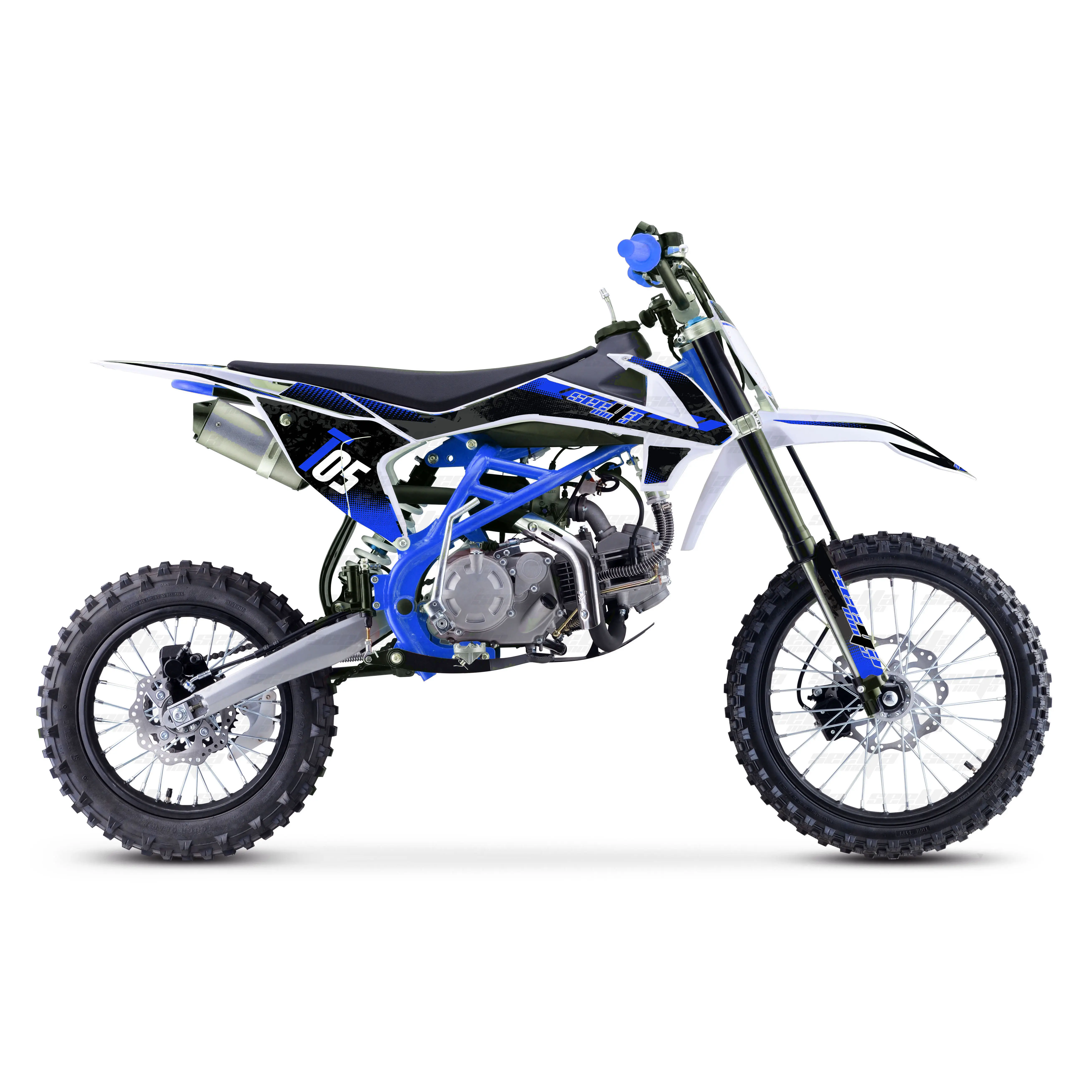 Yeni mavi SEEYA 155 ZONGSHEN motokros arazi motosikleti offroad bisikleti benzinli kir bisiklet çapraz motosiklet T05 155cc CE ile